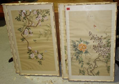 A set of four framed and glazed Oriental prints. (4)  A1