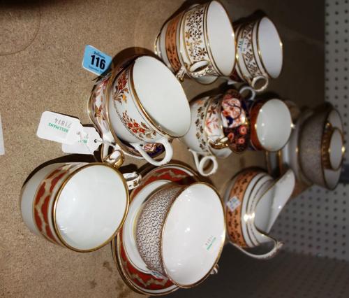 A group of English porcelain, early 19th century, comprising; a Spode `2375' Japan pattern trio; a Flight, Barr & Barr teacup and saucer, milk jug, an
