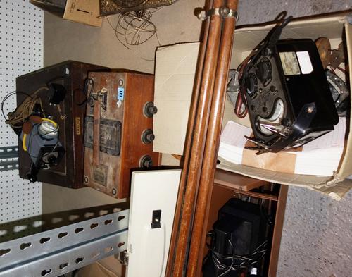 A group of early 20th century electrical testing equipment, (qty).
