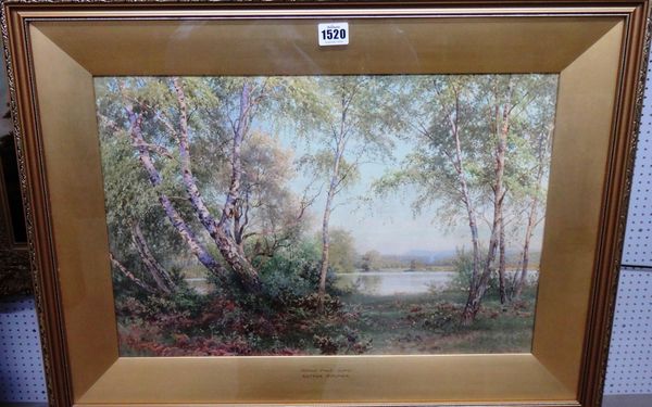 Harry Sutton Palmer (1854-1933), Milford Pond, Surrey, watercolour, signed, 33cm x 50cm.