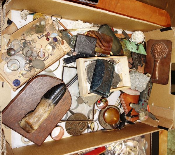 A large quantity of metalware collectables, including jewellery and watch making interest., (qty).