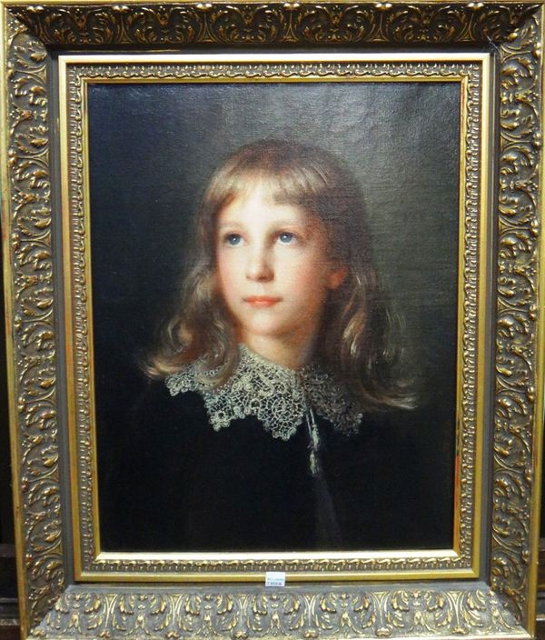 Guido Schmitt (19th century), Portrait of Charles Cyril St Leonard's Bterrush(?) at the age of 5 years and 5 months painted at Winwick Warren March 18