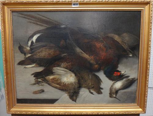 Stephen Taylor (19th century), Still life of dead game, oil on canvas, signed and dated 1833, 47cm x 63cm.