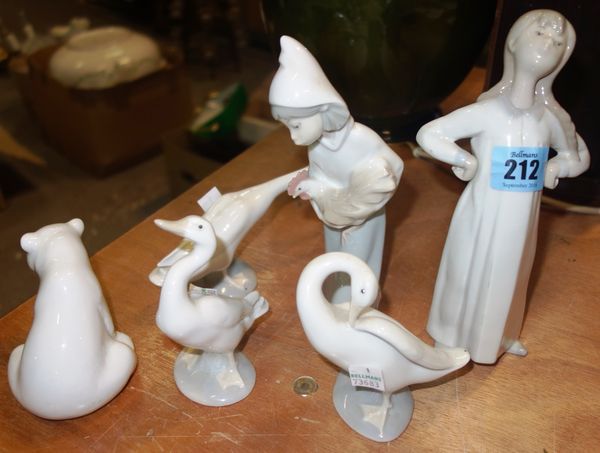 A group of six Lladro figures, (6).