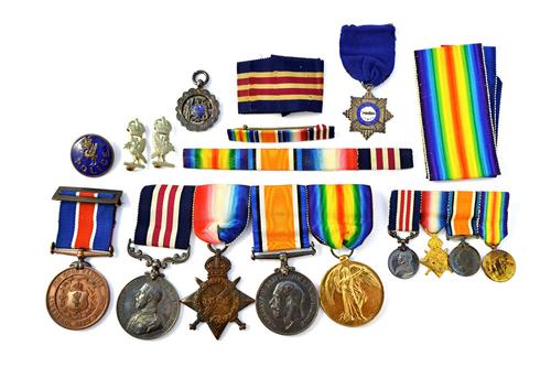 The Military Medal, George V, first type to 60479 PTE M.J.KENNEDY. 138/F.A.R.A.M.C., The 1914-15 Star to 60479. PTE.N.J.KENNEDY. R.A.M.C. The 1914-18