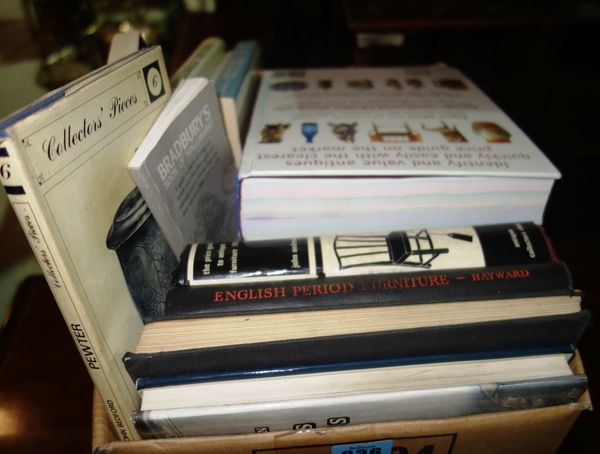 A quantity of auction catalogues and reference books.