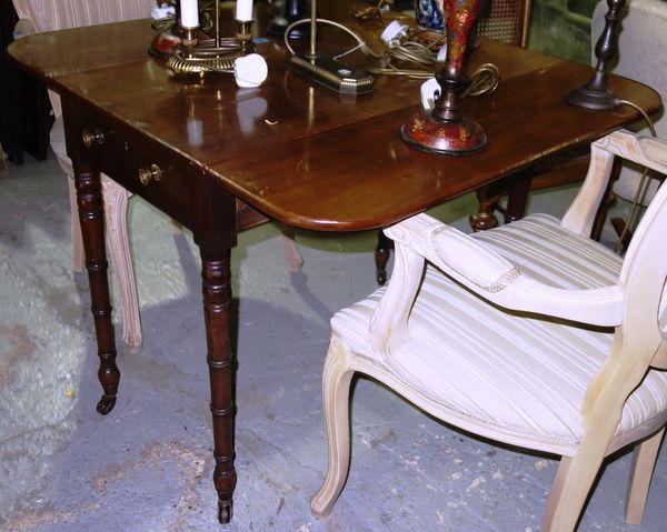 A 19th century mahogany Pembroke table.