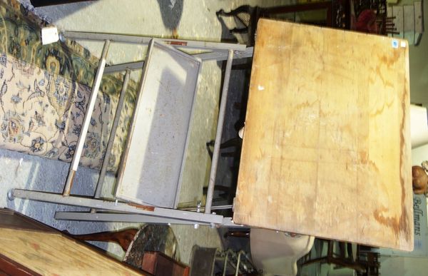A 20th century folding draughtsman's table.