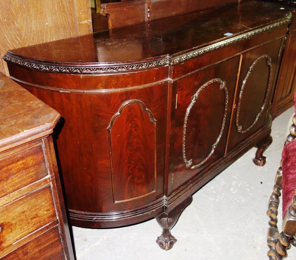 A 20th century mahogany side cabinet.