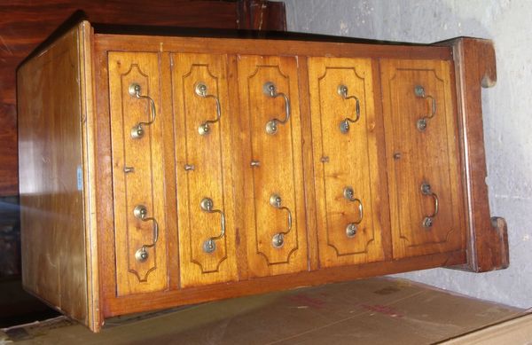 A 19th century mahogany six drawer chest of drawers.
