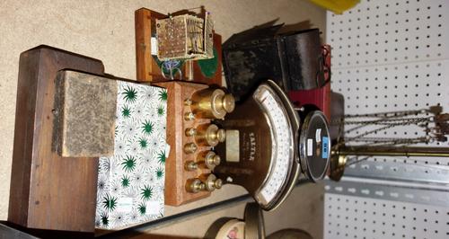 A quantity of early 20th century scales and measuring tools, (qty).