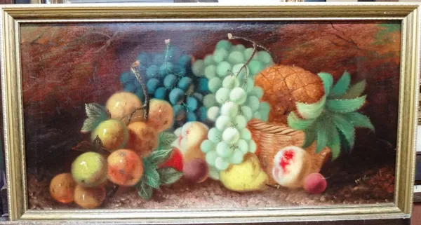 W. Vincent (c.1900), Still life of fruit, oil on canvas, signed, 30cm x 60cm. C10