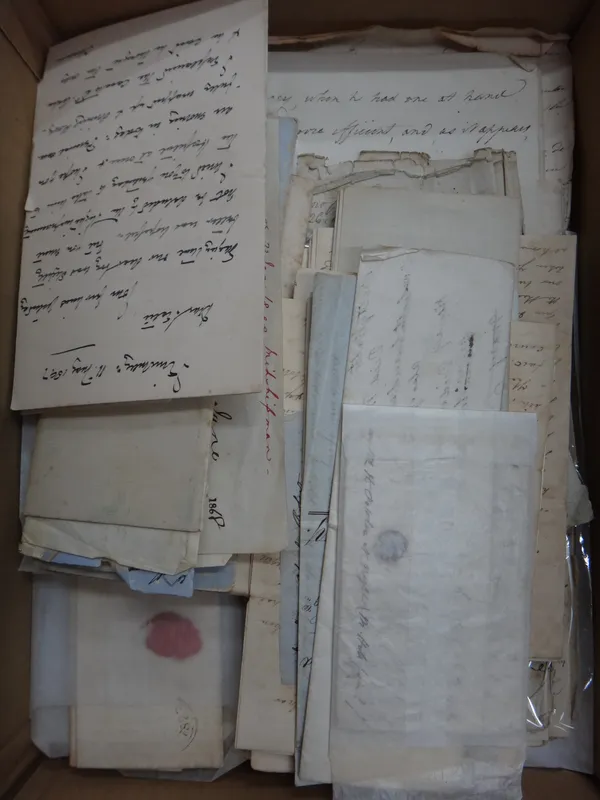 BRITISH EMPIRE - a fascinating collection of approx. 65 ms. letters, together with a few documents relating to the naval career of Charles Robert McNa