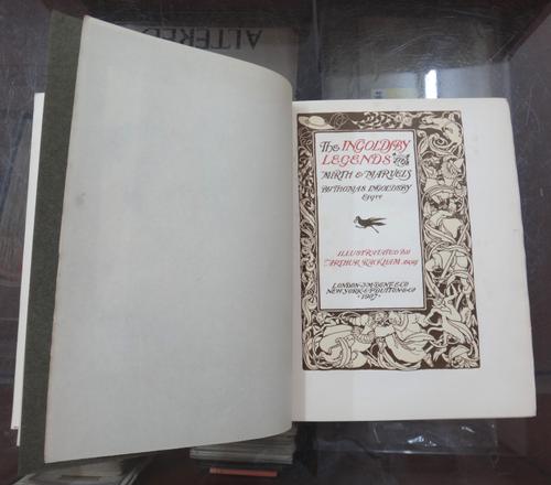 RACKHAM (A.), illustrator.  The Ingoldsby Legends of Mirth & Marvels. By Thomas Ingoldsby Esqre.  decorated title, 36 coloured plates (mounted on thic