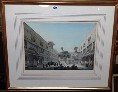 After P. Coste, Sur le Canal El-Khalyg; Vue de l'Okel Zouleiqar; Vue Interieure de la Mosque El-Moyed; Du Couvent de Dervich sur la Rue Harbanyeh; La