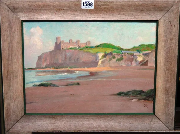 Thomas Martine Ronaldson (1881-1942), Kings Gate Castle, Thanet, Kent, oil on canvasboard, signed with monogram, inscribed on reverse, 25xcm x 34cm.