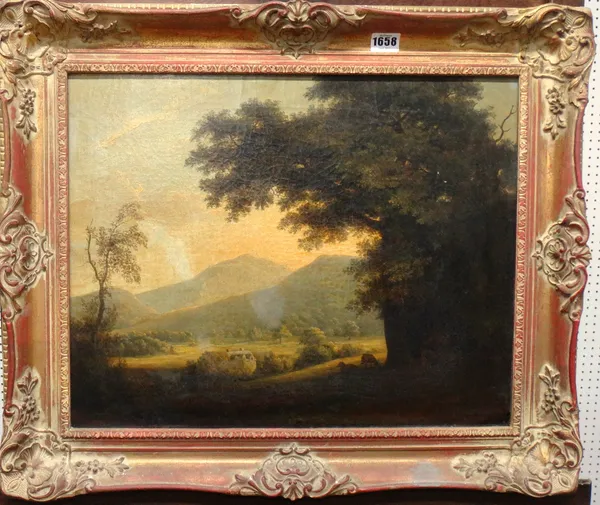 P. Rogers (19th century), Landscape, oil on canvas, signed and dated 1806, 39cm x 50cm.