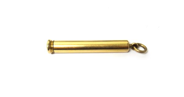 A gold cased, slide action dip pen cum pencil, detailed J.W.Benson, Ludgate Hill, circa 1910.