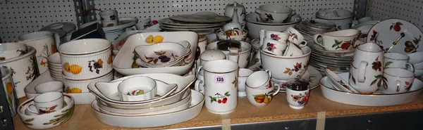 Ceramics, including; A large quantity of Royal Worcester, Evesham pattern dinner and tea wares, (qty).  S1