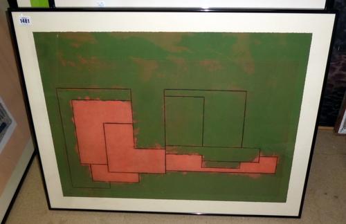 Robyn Denny (British 1930-2014) Generations 4, one of a series of 24 hand-coloured etchings, signed and dated '78 colourproof 8., 52.5 by 70.5cms; and