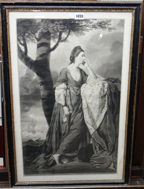 After Sir Joshua Reynolds, Sir Thomas Gainsborough and John Hoppner, A group of portrait subjects including Lord Rawdon; Lt. Col. Tarleton, Signora Ba