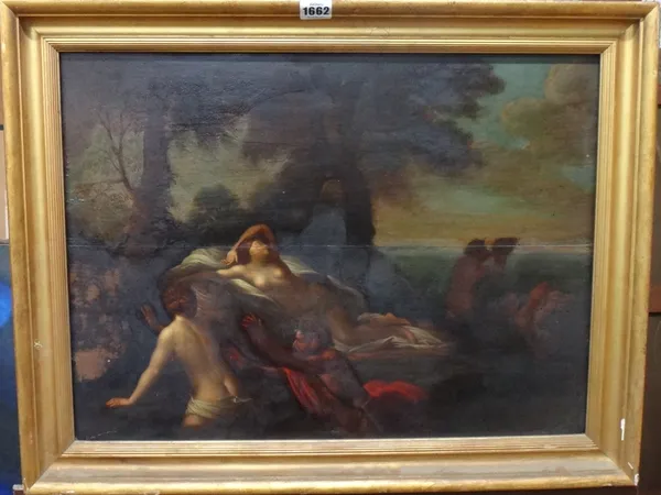 Continental School (19th century), Nymphs and Satyrs, oil on panel, 41cm x 56cm.