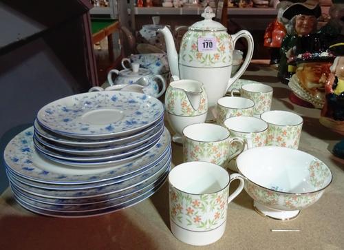 Ceramics, comprising; A Doulton Greenville part tea set and two other tea sets, (qty).  S3