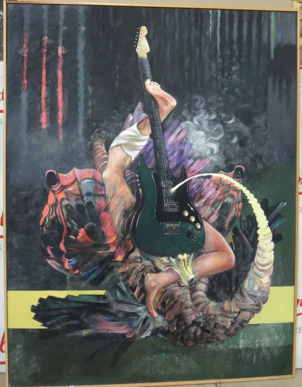 Richard Lannoy (d.2016), Chimaera, oil on canvas, 152cm x 116cm.  G1