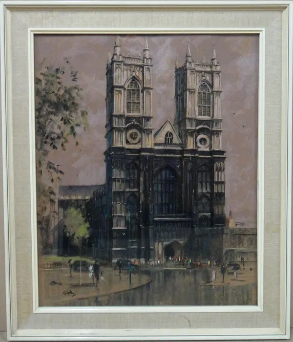 Aubrey F. Sykes (1910-1995), Westminster Abbey, pastel, signed, 67cm x 53cm.Exhibited: The Mall Galleries.A3