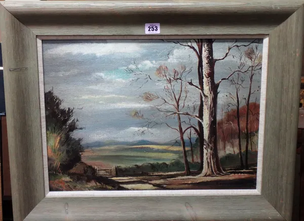 Manner of Rowland Hilder, Landscape, oil on canvasboard, bears a signature, 34cm x 48cm.  A6