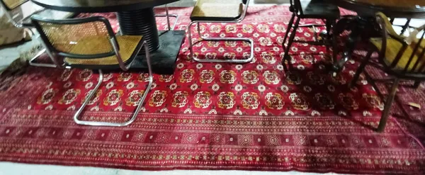 An Indian Bokhara carpet, 363cm x 245cm. G8 47