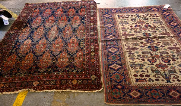 A Tabriz rug of Perepedil design, 173cm x 118cm, and a Fereghan rug, 187cm x 128cm, (2).  C4