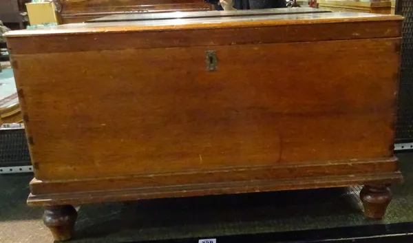 A Victorian mahogany miniature coffer, 64cm wide x 38cm high.  K10