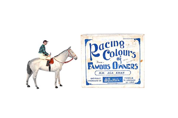 Britains Racing Colours of famous owners, 'H.H. Aga Khan', no.1463, boxed.  Illustrated