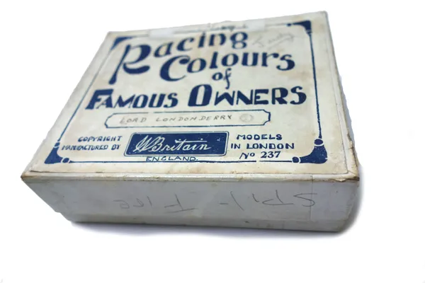 Britains Racing Colours of famous owners, 'Lord Londonderry', no.237, boxed, (a.f).
