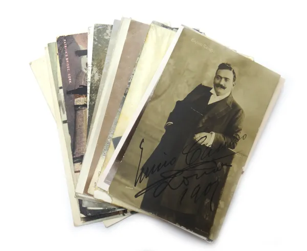 POSTCARDS - Great Britain, approx. 95 Topographical, including an Enrico Caruso signed & dated London, 1907.
