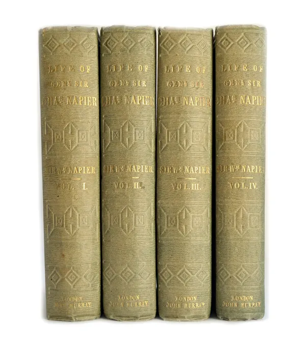 NAPIER (W.)  The Life and Opinions of General Sir Charles James Napier  . . .  First Edition, 4 vols. folded map, 4 portraits, errata leaf (vol. 3) &