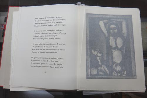 ROUALT (Georges) Quatorze Planches Gravees pour Les Fleurs du Mal.  Limited Edition. 14 mounted & tissue-guarded monochrome plates (each with pencille