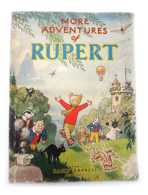 RUPERT - The New Rupert Book.  coloured pictorial boards & e/ps. (1947);  More Adventures of Rupert. pictorial boards & e/ps. (1953); sold together wi