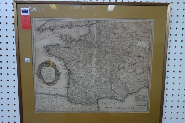 [R.W. SEALE]  A Map of France with the Dominions appertaining thereto  . . .  for Mr. Tindal's Continuation of Mr. Rapin's History.  39 x 47cms. (with