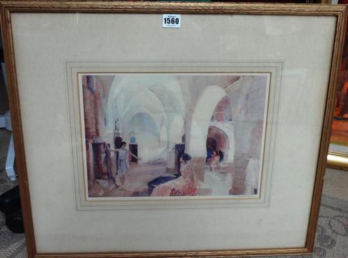 Sir William Russell Flint (1880-1969), Pepita, Serafina & Romira; Conversation Piece; In my studio; Strangers in Vaunarey; The Floor Polishers; The co