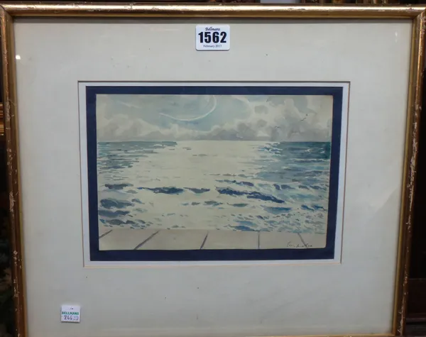 Guy Seymour Warre Malet (1900-1973), Seascape, watercolour, signed, 15cm x 22cm. DDS