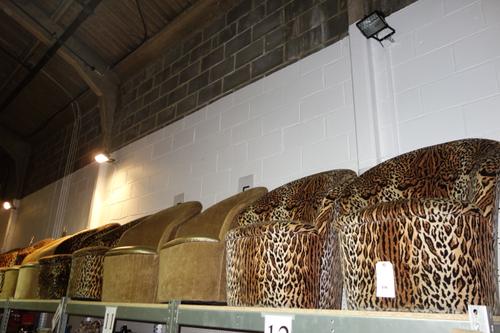 A near pair of early 19th century ash and elm stools (2). H5