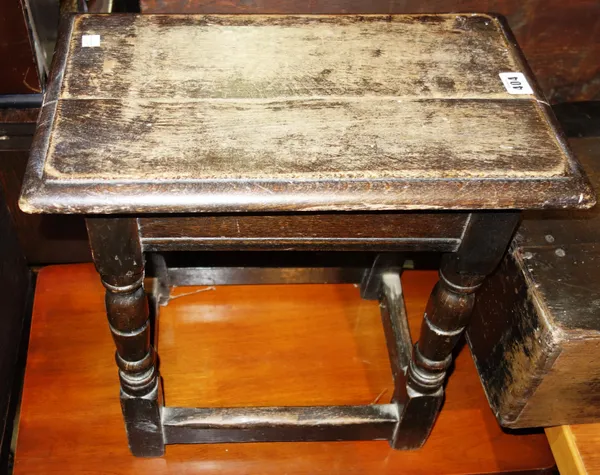 A 19th century mahogany rectangular side table with 3/4 galleried back, 94cm wide. G5