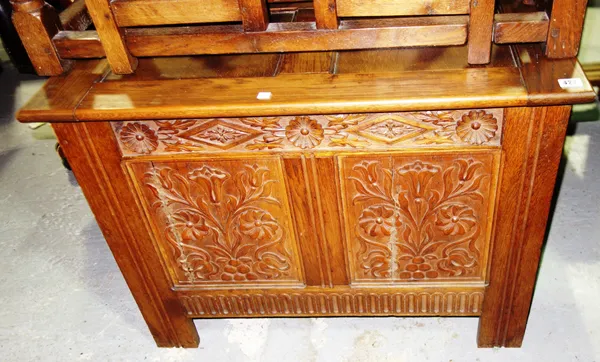 A small mahogany bowfront four drawer chest, 67cm wide. J8