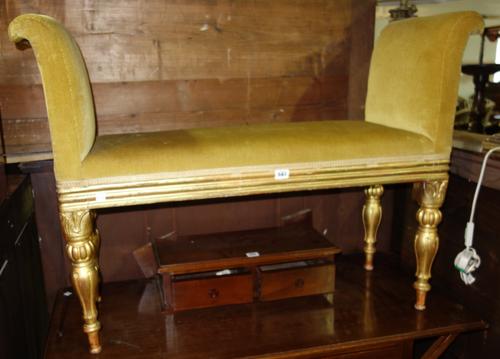 A 19th century Dutch mahogany rectangular side table on channeled square tapering legs. EXTRA