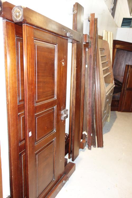 A 19th century mahogany three drawer chest, originally from a chest on chest, 110cm wide.  EXTRA