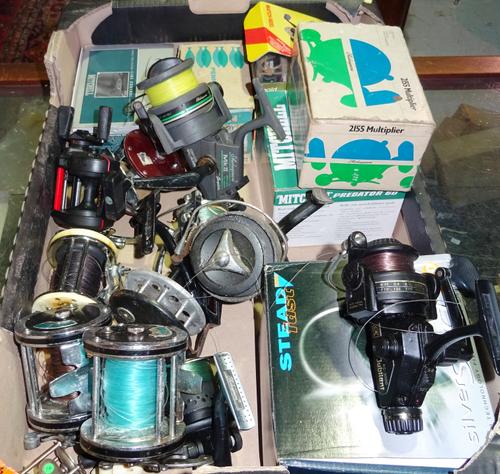 Fishing interest; a group of 20th century sea and coarse reels. (qty) CAB