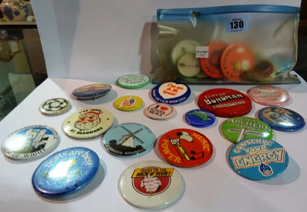 Collectables, including;  a group of 20th century badges, including a Blue Peter badge, the Archers and others. (qty) CAB