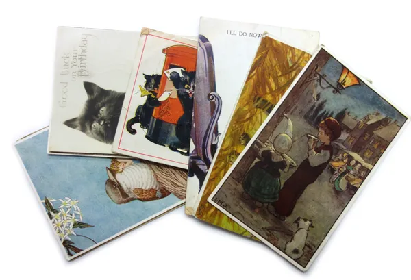 POSTCARDS - a miscellany of Sentimental, Greetings, & a few Topographical; approx. 250.